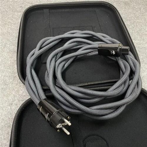 Audiophile Power Cable High Current Low-Z / Noise-Dissipation Power Cord US EU plug