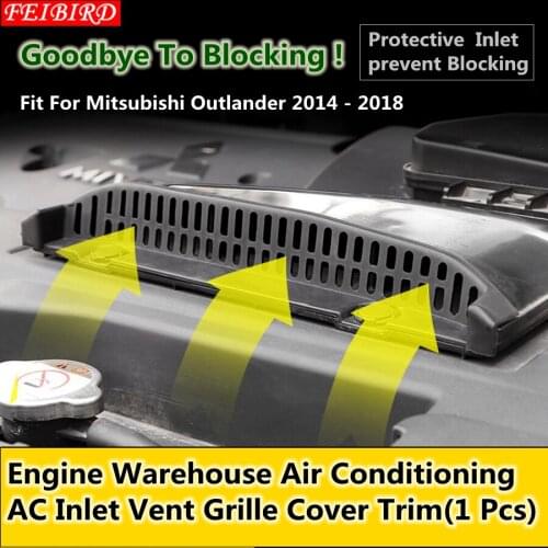 Engine Warehouse Air Conditioning AC Inlet Vent Grille Cover Trim For Mitsubishi Outlander 2014 2015 2016 2017 2018
