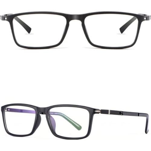 Retro Mens Glasses Frame Fashion Computer Eyeglasses Frame Women Myopia Prescription Eyeglasses TR90 Frame Replaceable Lens