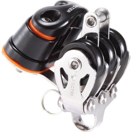 Marine Boat Yacht Sailboat Dinghy 22mm 7/8 Inch Triple Becket Fairlead Cleat Block Small Boat Block Master SB-2213F