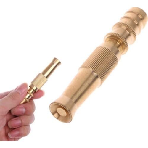 Nozzle Sprinkler Car Wash Watering Flower Copper Lawn Adjustable Yellow Water Guns