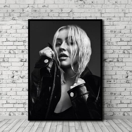 Wall Art HD Christina Aguilera Sexy Lady Prints Home Decor Posters Pictures Canvas Paintings For Living Room No Frame Artwork