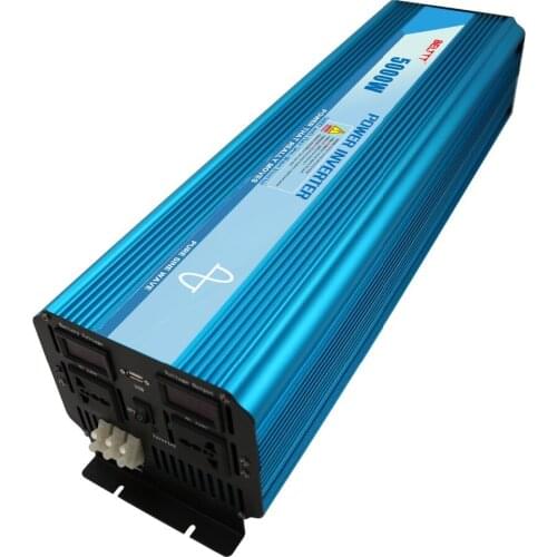 Cheap shipping 5000W Power Inverter Pure Sine Wave USB DC 24V to AC 220V Solar/Wind/Car/Gas Power Generation Converter