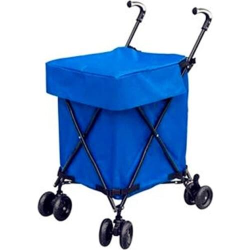 Newest !! Multi - functional Folding Outdoor Shopping Cart 82L Large Capacity Loading 30kg 8 pcs Rotating Wheels Pet Stroller