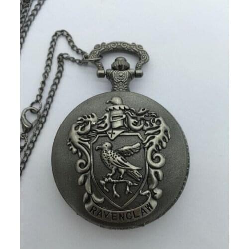 New Arrival Classic Ravenclaw Designer Quartz Pocket Watch With Necklace Chain For Men Women Xmas Gift for Pocket Watch