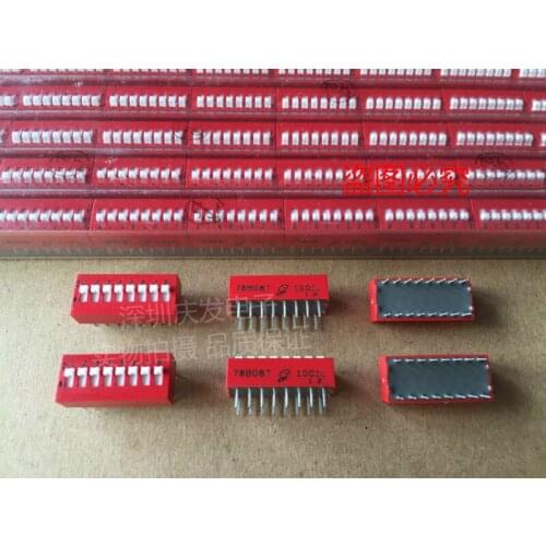 Original new 100% dial switch 78B08T 8-bit spacing 2.54mm piano key type