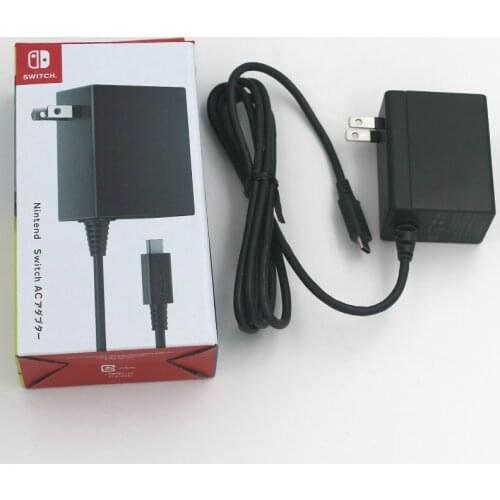 Original New for Nintend Switch NS Game Console US Plug AC Adapter Travel Charger Home Wall Adapter Charging Power Supply