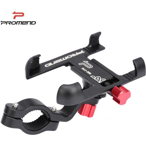 Promend Aluminum Alloy Bike Mobile Phone Holder Adjustable Bicycle Phone Holder Non-slip MTB Phone Stand Cycling Accessories