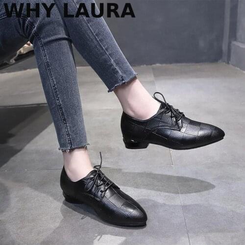 Ladies low heels vintage chunky heels cut out Oxford women women fashion elegant office Latin dance ladies single shoes