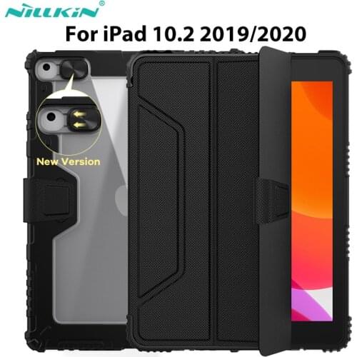 NILLKIN Smart Case For iPad 10.2 inch 2019 2020 7th Gen /8th generation Auto Sleep/Wake Stand PU Leather Shockproof Hard case