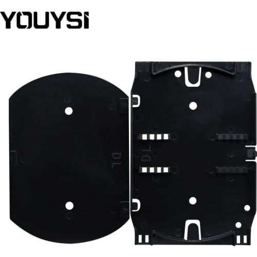 YOUYSI 10PCS 8 Cores Optical Fiber Splice Tray FTTH Fusion Tray with Cover used in Fiber Closure Distribution Box