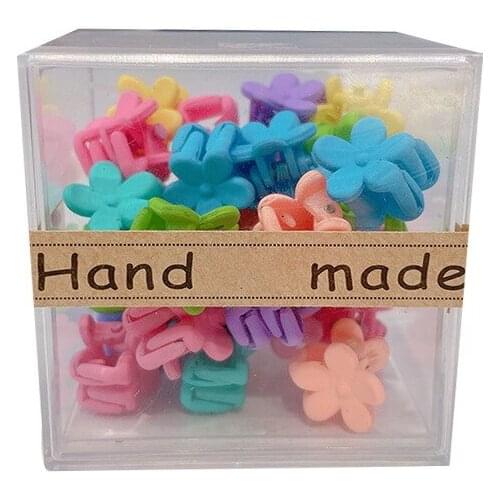 36pc Packs Assorted Color Hair Clips Beautiful Flower Shape Hair Clips Mini Star Hair Catch Girls Women Hair Accessories