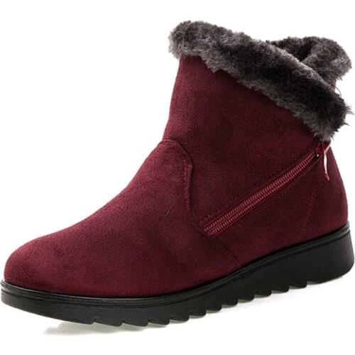 Women Boots Women Winter Shoes With Thick Plush Snow Boots For Winter Ankle Botas Mujer 2018 New Fashion Booties Shoes Woman