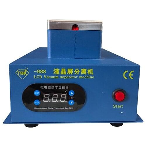 TBK 988 Vacuum Edge Lcd Separator Machine Double Built In Pump Suction Heating Lcd Manual Separator For Samsung Screen Repair