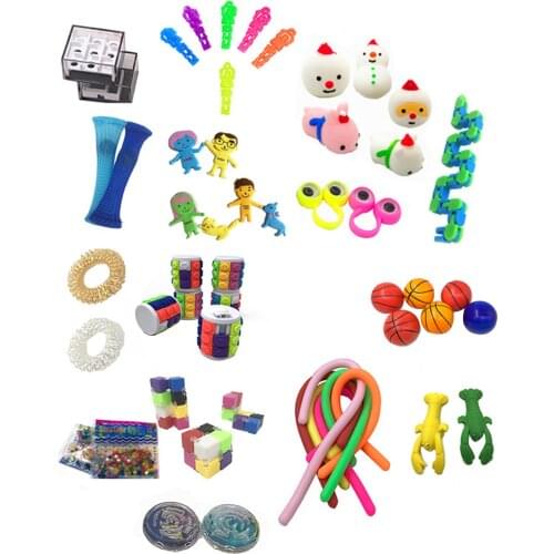 50PCS Stress Relief Toys Sensory Fidget Toy Set For Kids Adults Sensory Fidget Toy Set Stress Relief Toys For Kids Adults