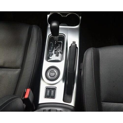 ACCESSORIES FIT FOR MITSUBISHI OUTLANDER 2016 CHROME SHIFT GEAR PANEL TRIM FRAME COVER GARNISH CUP DRINK HOLDER BEZEL CENTER