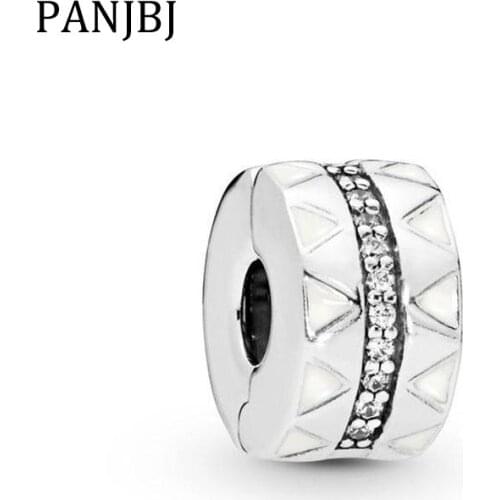 Authentic 100% 925 Sterling Silver Beads Sparkling Jagged Lines Clip Charms Fit Pandora Bracelets Women Diy Jewelry Making 2019