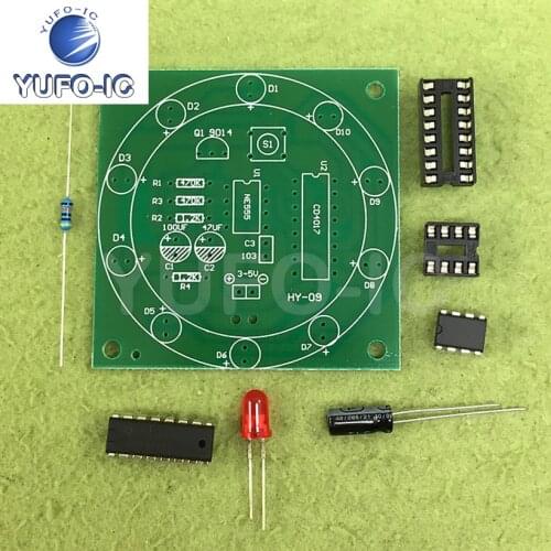 Free Ship 1PCS (Welding Practice) Electronic Theluckyroller Kit Fun DIY Led DIY Lottery Teaching Parts