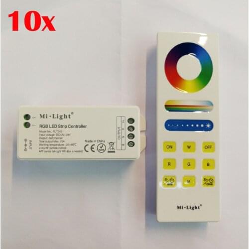 FREE DHL/FEDEX 10sets Mi-Light RGB/RGBW RF Controller 2.4G Wireless For RGB/RGBW Led Strip Light