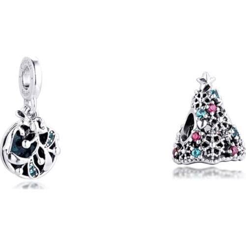 Free Shipping Christmas Gift Birthday 2020 Jewellry Hot Sale Bracelets Pendant 100% Real Silver S925 Charm for Women