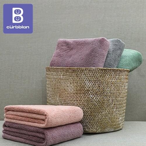 Curbblan Pure Super Absorbent Towel Face/Bath Towels Bathroom Microfiber Towel Comfortable Beach Towels 4 Colors In Stock