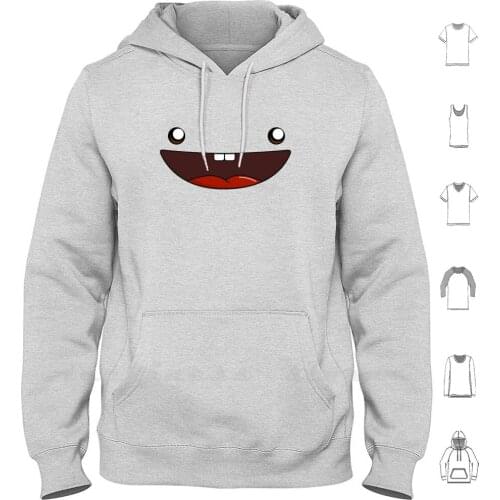 My Culinary Friend Hoodies Long Sleeve Face Animal Laughing Cute Happy Pop Bunny Simple Mouth Soup Positivity Kawaii