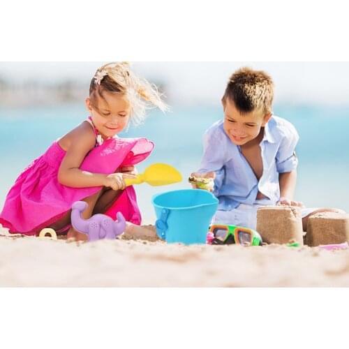 7Piece Beach Toy Sand Set Sand Play Sandpit Toy Summer Outdoor Toy Children Beach Toys Gifts Sandglass Bucket Shovel Spade Tools