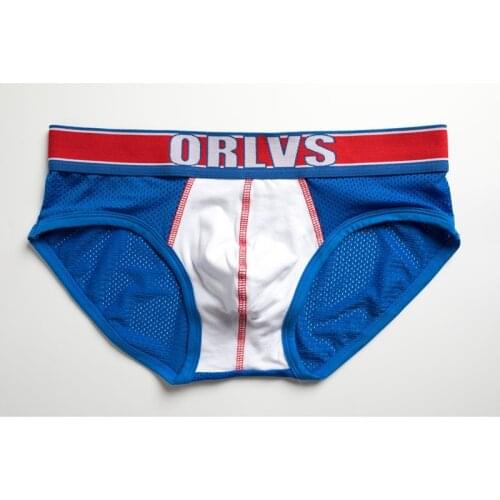 OR triangle pants Mens cotton mesh hole underwear