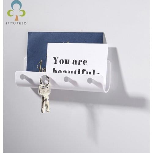 Creative fashion simple U-shaped Wall Hanging Hook for Hanging Clothes Hat Scarf Key Horns Hanger Rack Wall Decoration YJN