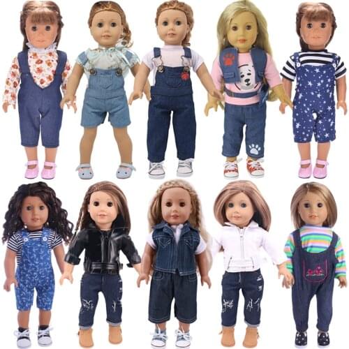 Doll Clothes Cowboy Suit Fit 18Inch American&42-43CM Reborn New Born Baby Doll Accessories Nenuco Ropa Generation Girl DIY Toys