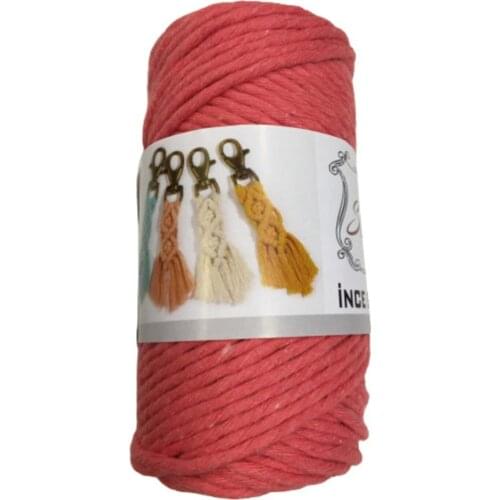 Twisted Cotton Macrame Scanning Floss 250 Gram 100% Cotton 3mm Cord Colorful Braided Solid Core Cord For DIY
