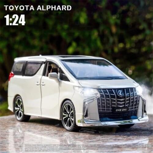 New 1:24 Toyota Alpha simulation alloy car model children car model decoration gift toy