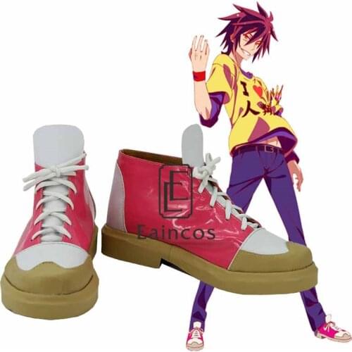 Anime NO GAME NO LIFE Sora Cosplay Party Shoes Custom-made
