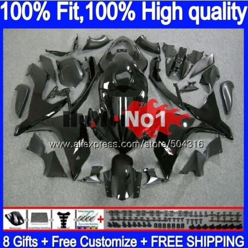OEM Injection For YAMAHA YZF R 1 YZF 1000 YZF R1 07 56MC.1 Gloss black YZF1000 YZF-1000 YZF-R1 2007 2008 YZFR1 07 08 Fairings