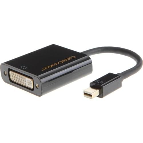 Mini DP to DVI, Mini Displayport (Thunderbolt2 Compatible) to DVI Adapter Cable for Mac Book, iMac and More, Black