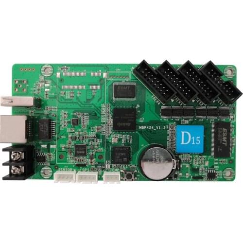 Full Color LED Display WIFI/USB/LAN Control Card HD-D15 Asynchronous 4*HUB75 Data Interface RGB 384x64 pixels