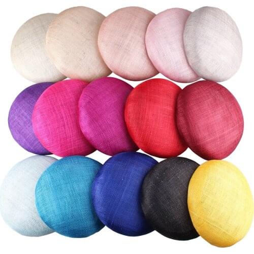 High Quality 15.5CM Sinamay Base Pillbox With Grossgrain Sweatband For Fascinator DIY Wedding Hats Kentucky Derby Hats 6Pcs/Lot