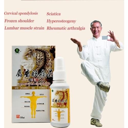 60ml Chinese Medicine Pain Relief Spray Rapid Relief From Rheumatic,Rheumatoid Arthritis,Joint Pain,Muscle Pain,Bruises,Swelling