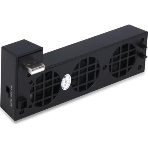 5V 1A Cooling Fan USB Intelligent External Super Turbo 3 Fan Cooler Fan for XboxOne X Gaming Console Heat Exhauster Temperature