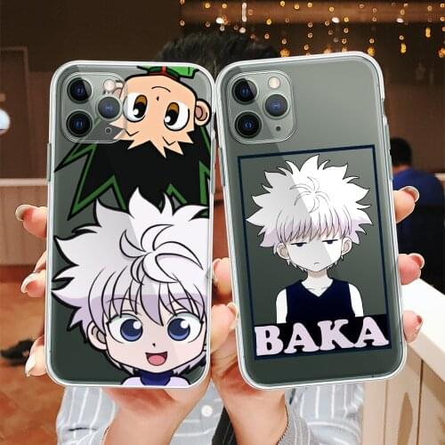 YIKS Cute Hunter X Hunter Transparent Phone Case For iPhone 12 11 Pro XR X XS MAX SE20 7 8 6Plus HXH Anime Soft TPU Cover Fundas