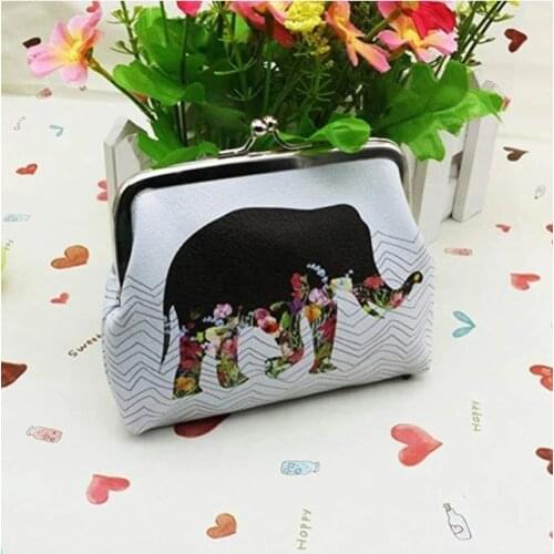 YLWHJJ brand women Vintage Elephant Coin Purse Anime wallet cute popular style