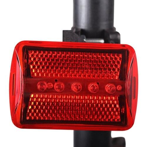 5 LED 7 Modes Bike Tail Light Cycling Bicycle Bike Rear Taillight Safety Warning Flashing Lamp Bicycle Warning Light