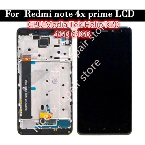 100% Tested High Quality Black/White/Gold For Xiaomi Redmi note 4X pro prime LCD Display + Touch Screen Digitizer Assembly