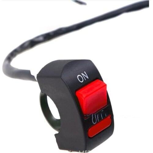 1 Piece Motorcycle Switches Bullet Connector Handlebar Switches ON/OFF Button Connector Push Button Switch Motorbike Accessories