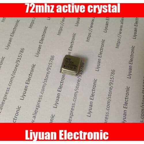 10pcs 72mhz active crystal 72.000mhz 72 mhz Clock oscillator 72M Quartz crystal 4 feet