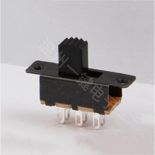 10pcs toggle switch without fixed 6 feet vertical SS-22F25(2P2T) switch