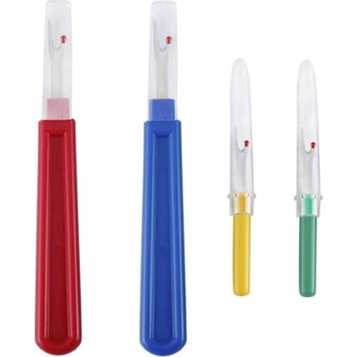 4PCS Seam Ripper Cross Stitch Sewing Tools Sharp Stitches Removed Tool Safe Plastic Handle Craft Thread Cutter