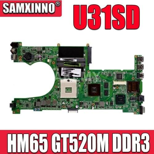 60-N4LMB2000-C28 69N0L0M10C28 MAIN BOARD For ASUS X35S U31SG U31SD Laptop motherboard HM65 GT520M DDR3