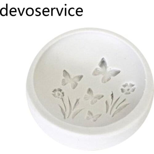 Butterfly Grass 3D Silicone Flower Fondant Mould DIY Cupcake Top Cake Decorating Tools Mold Chocolate Gumpaste Candy Clay Moulds