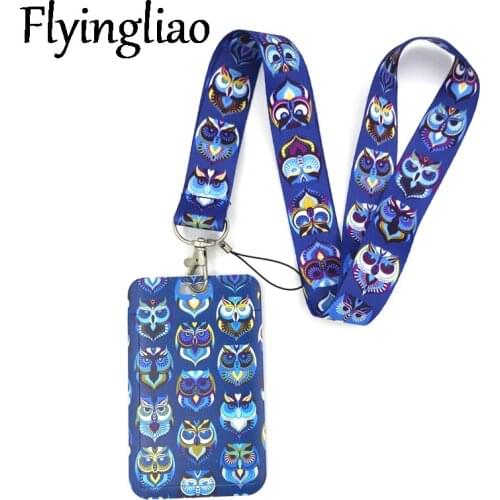 Funny Owl Meme Animal Credit Card ID Holder Bag Student Women Travel Bank Bus Business Card Cover Badge Accessories Gifts